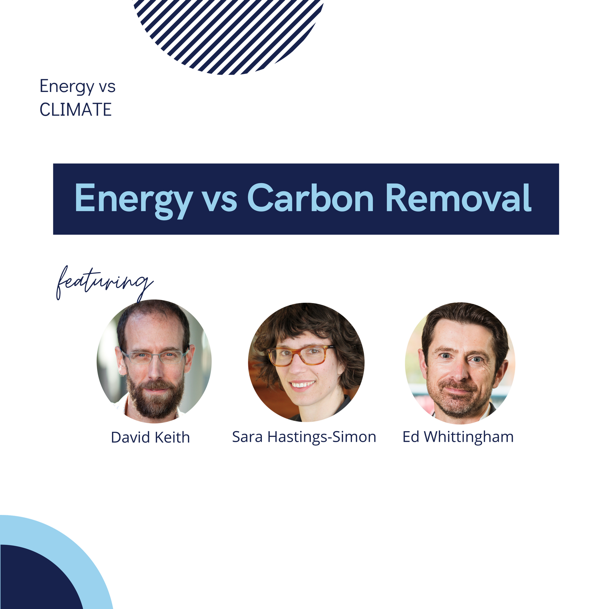 Energy vs Carbon Removal